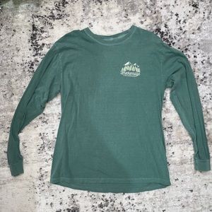 Large Green Comfort Color Long Sleeve